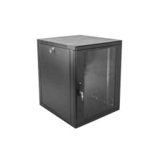 ЦМО Шкаф телекоммуникационный настенный сварной 12U (600 x 500) съёмные стенки, дверь стекло, чёрный, ШРН-12.500-9005