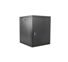 ЦМО Шкаф телекоммуникационный настенный сварной 12U (600 x 500) съёмные стенки, дверь металл, чёрный, ШРН-12.500.1-9005