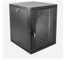 ЦМО Шкаф телекоммуникационный настенный сварной 15U (600 x 500) съёмные стенки, дверь стекло, чёрный, ШРН-15.500-9005