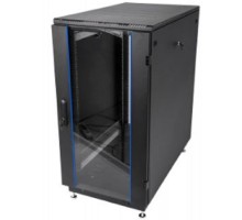 ЦМО Шкаф телекоммуникационный напольный 24U (600 x 600) дверь стекло, чёрный, ШТК-М-24.6.6-1ААА-9005