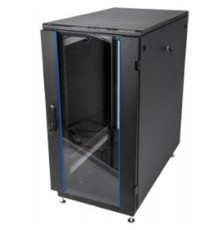 ЦМО Шкаф телекоммуникационный напольный 24U (600 x 600) дверь стекло, чёрный, ШТК-М-24.6.6-1ААА-9005