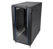 ЦМО Шкаф телекоммуникационный напольный 24U (600 x 800) дверь стекло, чёрный, ШТК-М-24.6.8-1ААА-9005