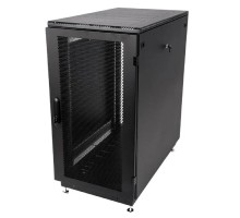 ЦМО Шкаф серверный напольный 24U (600 x 1000) дверь перфорированная 2 шт., чёрный, ШТК-М-24.6.10-44АА-9005