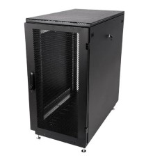 ЦМО Шкаф серверный напольный 24U (600 x 1000) дверь перфорированная 2 шт., чёрный, ШТК-М-24.6.10-44АА-9005