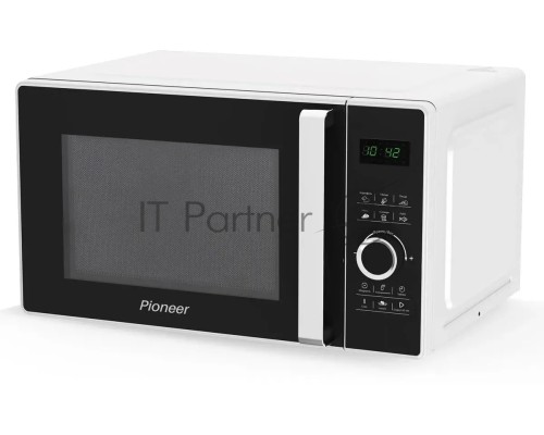 Микроволновая печь Pioneer MW356S белый, 23 л, 800 Вт, переключатели - сенсор/поворотный механизм