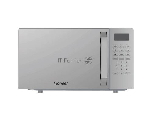 Микроволновая печь Pioneer MW255S серебристый, 20 л, 700 Вт, переключатели - сенсор