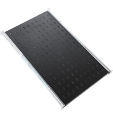 ЦМО Полка усиленная с телескопическими направляющими грузоподъёмностью 150 кг глубина 620 мм, черный, ТСВ-62У-9005