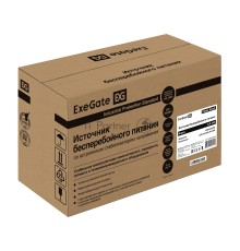 ИБП ExeGate Power Smart ULB-1000.LCD.AVR.2SH.RJ.USB <1000VA/550W, LCD, AVR, 2*Schuko,RJ45/11,USB, Black>