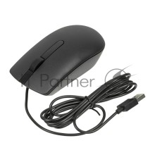Мышь Dell Mouse MS116 Wired; USB; optical; 1000 dpi; 3 butt; Black