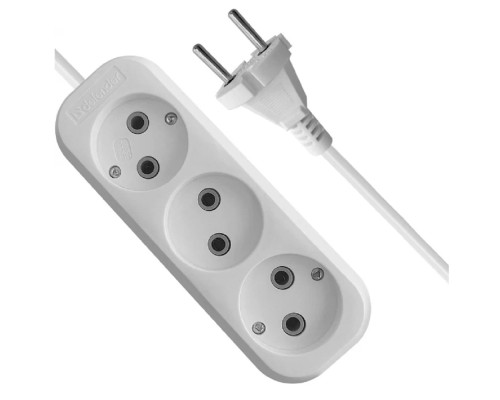 [Сетевые фильтры] Defender Удлинитель B230 10 А, 3.0 м  [99277], без заземления
