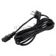 Кабель питания 5bites PC410-50A IEC-320-C13 / CEE 7/7 SHCUKO / 220V / 3G*1.00MM / CCA / 5M
