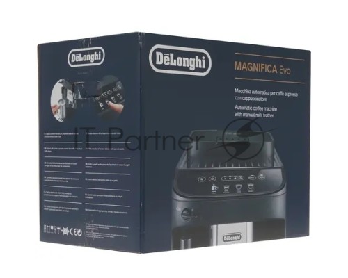 Кофемашина автоматическая DeLonghi ECAM290.21.B черный, исп. кофе - зерновой/молотый, 1.8 л, 1450 Вт, 15 Бар.