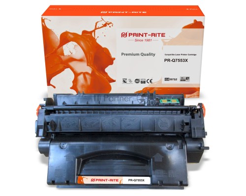 Картридж лазерный Print-Rite TFHAA5BPU1J PR-Q7553X Q7553X черный (7000стр.) для HP P2014/P2015/M2727