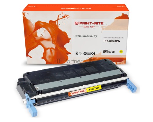 Картридж лазерный Print-Rite TRH216YPU1J PR-C9732A C9732A желтый (13000стр.) для HP CLJ 5500/5550