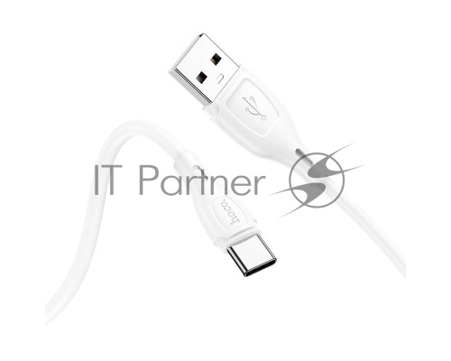 Кабель USB HOCO X61 Ultimate silicone, USB - Type-C, 3.0А, 1м, белый
