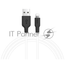 Кабель USB HOCO X21 Plus Silicone, USB - Lightning, 2.4А, 2м, белый