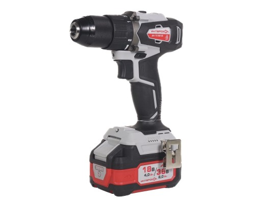 [Дрель, Шуруповерт] ИНТЕРСКОЛ ДА-13/36В 50 бесщеточная аккум. дрель-шуруп. Li-ion АПИ [851.2.2.70] { кейс, 2 аккум. 2,0Ач, ЗУ }