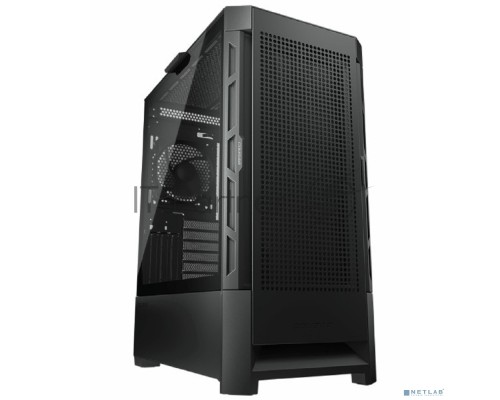 Компьютерный корпус Cougar Airface, 1x120mm Fan, без БП, черный, ATX