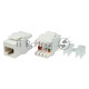 Вставка Keystone Jack RJ-45(8P8C) кат. 6 180град. KJ8-8P8C-C6-180-WH бел. Hyperline 426189