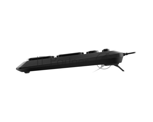 Клавиатура проводная мультимедийная Genius SlimStar Q200. 12 мультимидийных клавиш, тонкие клавиши, USB, поддержка приложения Genius Key support, кабель  1.5