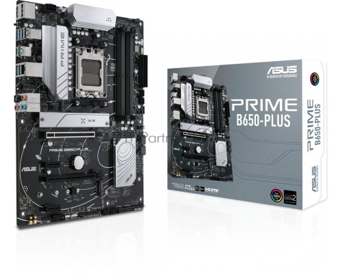 Материнская плата ASUS PRIME B650-PLUS, Socket AM5, AMD B650, 4xDDR5, 4xSATA, 2xM.2, 1xPCI-E 5.0 x4, 1xPCI-E 4.0 x16, 1xPCI-E 4.0 x4, 1xDisplayPort, 1xHDMI, 1x 2.5Gb LAN, 2xUSB-A 3.2 Gen 1, 3xUSB-A 3.2 Gen 2, 2xUSB-A 2.0, 1xUSB-C 3.2 Gen 2, 5x3.5 мм, 7.1
