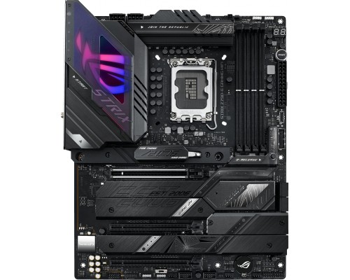 Материнская плата ASUS ROG STRIX Z790-E GAMING WIFI, LGA 1700, Intel Z790, 4xDDR5, 4xSATA, 5xM.2, 1xPCI-E 5.0 x16, 2xPCI-E 4.0 x4, 1xHDMI, 1xDisplayPort, 1x 2.5Gb LAN, 6xUSB-A 3.2 Gen 2, 4xUSB-A 3.2 Gen 1, 5x3.5 мм, 7.1, Standard-ATX