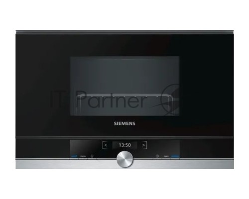 Микроволновая печь Siemens BE634LGS1M iQ700 Встраиваемая, 382 x 594 x 318 21л 900W гриль TouchControl 10 автопрограмм открытие двери с кнопки