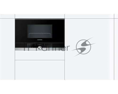 Микроволновая печь Siemens BE634LGS1M iQ700 Встраиваемая, 382 x 594 x 318 21л 900W гриль TouchControl 10 автопрограмм открытие двери с кнопки