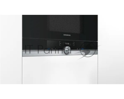 Микроволновая печь Siemens BE634LGS1M iQ700 Встраиваемая, 382 x 594 x 318 21л 900W гриль TouchControl 10 автопрограмм открытие двери с кнопки