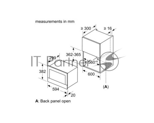 Микроволновая печь Siemens BE634LGS1M iQ700 Встраиваемая, 382 x 594 x 318 21л 900W гриль TouchControl 10 автопрограмм открытие двери с кнопки