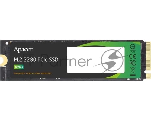 Накопитель SSD AS2280P4U 2TB M.2 2280 PCIe Gen3x4, R3500/W3000 Mb/s, 3D NAND, MTBF 1.8M, NVMe, 1300TBW, Retail, 5 years (AP2TBAS2280P4U-1)