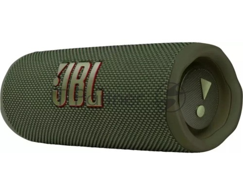 Портативная акустика JBL Flip 6 зеленый, Bluetooth 5.1, время воспроизведения музыки 12 ч, емкость аккумулятора 4800 mAh, время заряда аккумулятора 2,5 ч, цвет зеленый