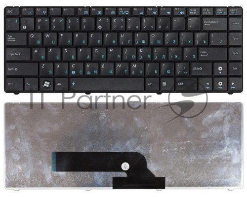 Клавиатура для ноутбука Asus K40 K40AB K40AC K40AD черная