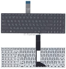 Клавиатура для ноутбука Asus X501A X501U X550 черная плоский Enter