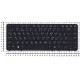 Клавиатура для ноутбука HP EliteBook 840 G1 G2 черная c рамкой без указателя и без подсветки