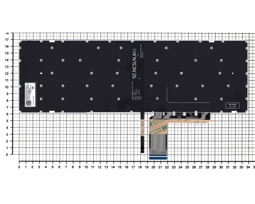 Клавиатура для ноутбука Lenovo IdeaPad 310-15ISK черная с подсветкой