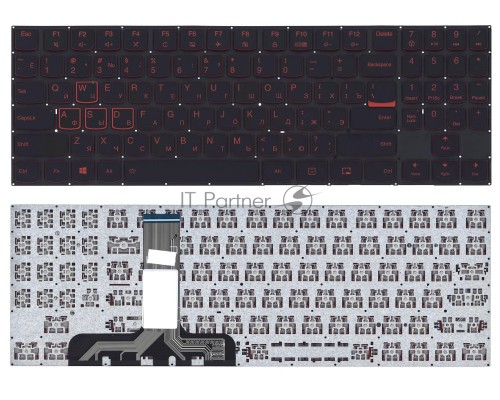 Клавиатура для ноутбука Lenovo Legion Y520 Y520-15IKB черная без рамки