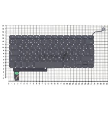 Клавиатура для ноутбука MacBook A1286 с SD большой ENTER RU