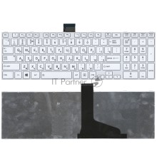 Клавиатура для ноутбука Toshiba Satellite L850 L875 L870 L855  белая c белой рамкой