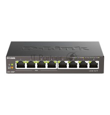 Коммутатор D-Link DGS-1008P/F1A 8G 4PoE+ 80W неуправляемый