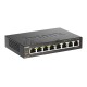 Коммутатор D-Link DGS-1008P/F1A 8G 4PoE+ 80W неуправляемый