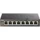Коммутатор D-Link DGS-1008P/F1A 8G 4PoE+ 80W неуправляемый