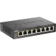 Коммутатор D-Link DGS-1008P/F1A 8G 4PoE+ 80W неуправляемый