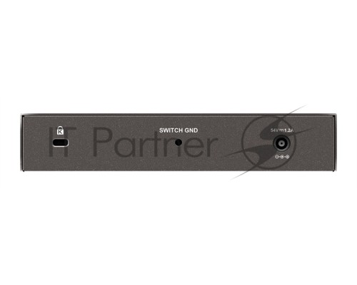 Коммутатор D-Link DGS-1008P/F1A 8G 4PoE+ 80W неуправляемый