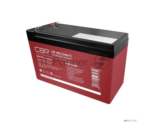 Аккумуляторная VRLA батарея CBR CBT-HR1234W-F2 (12В 8Ач), клеммы F2