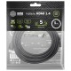 Кабель аудио-видео Cactus CS-HDMI.1.4-5 HDMI (m)/HDMI (m) 5м. Позолоченные контакты черный