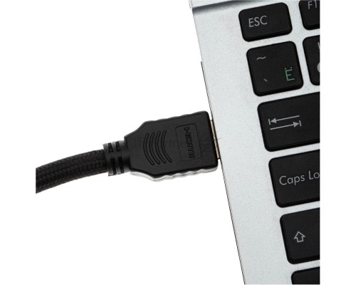 Кабель аудио-видео Cactus CS-HDMI.2-2 HDMI (m)/HDMI (m) 2м. Позолоченные контакты черный