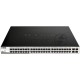 Настраиваемый коммутатор D-Link DGS-1210-52MPP/E2A PROJ WebSmart с 48 портами 10/100/1000Base-T и 4 портами 1000Base-X SFP (порты 1-48 с поддержкой PoE 802.3af/802.3at (30 Вт), PoE-бюджет 740 Вт)