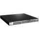 Настраиваемый коммутатор D-Link DGS-1210-52MPP/E2A PROJ WebSmart с 48 портами 10/100/1000Base-T и 4 портами 1000Base-X SFP (порты 1-48 с поддержкой PoE 802.3af/802.3at (30 Вт), PoE-бюджет 740 Вт)