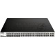 Настраиваемый коммутатор D-Link DGS-1210-52MPP/E2A PROJ WebSmart с 48 портами 10/100/1000Base-T и 4 портами 1000Base-X SFP (порты 1-48 с поддержкой PoE 802.3af/802.3at (30 Вт), PoE-бюджет 740 Вт)